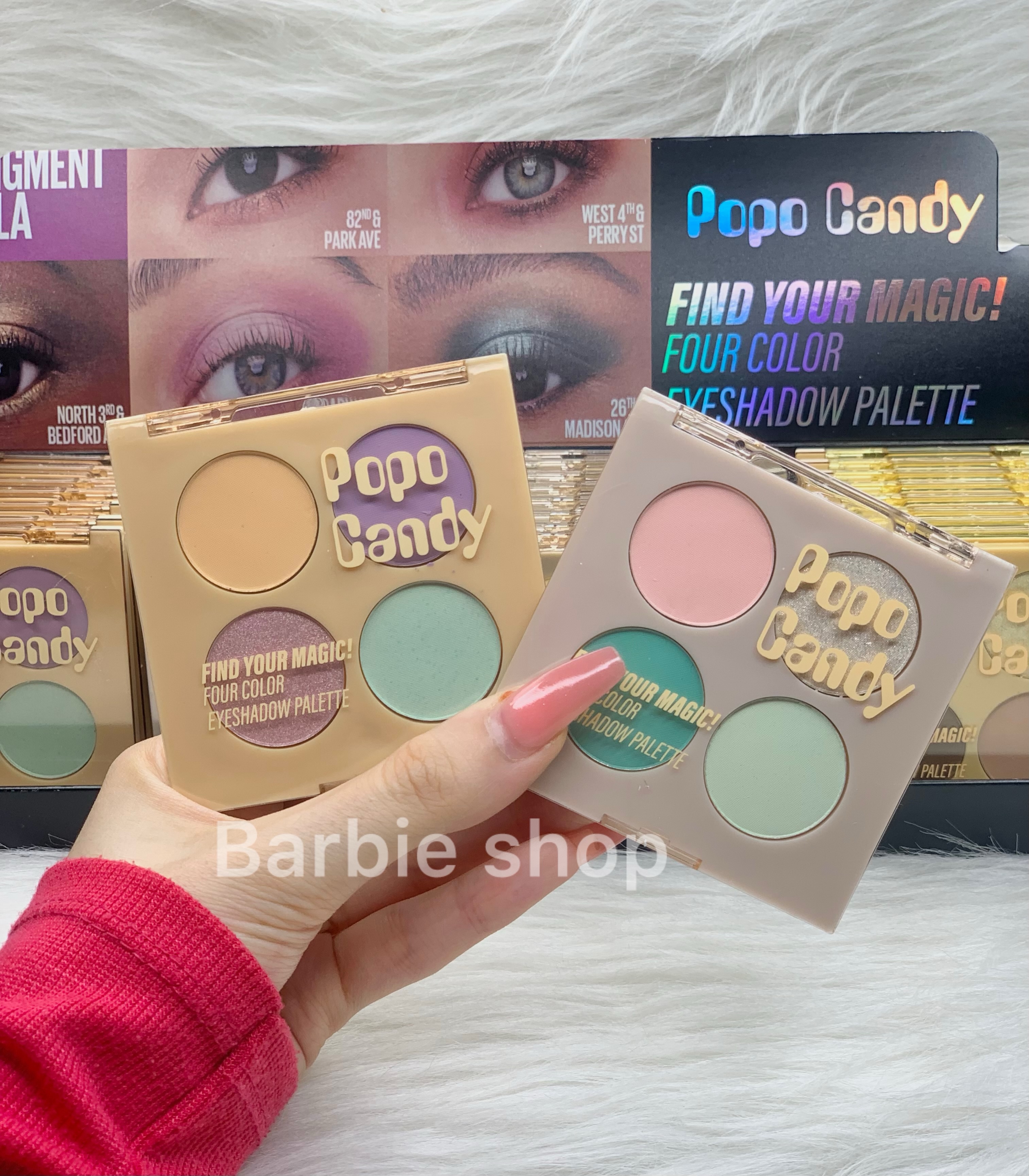 پالت سایه ۴ رنگ POPO CANDY